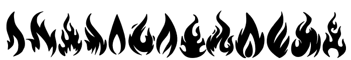 Flame Font UPPERCASE