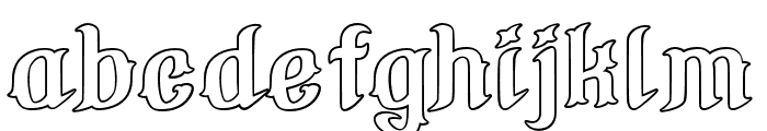 FlameRiderOutline Font LOWERCASE