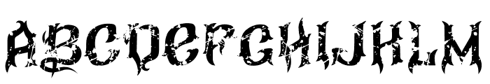 FlameRiderRough Font UPPERCASE