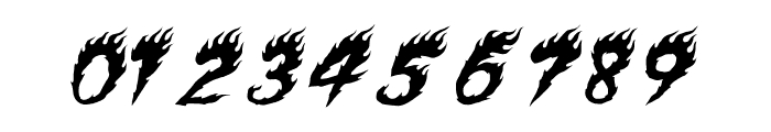 Flames Font OTHER CHARS
