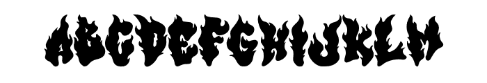 Flamezinna Font UPPERCASE