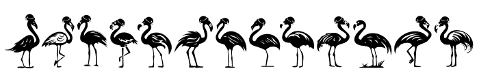 Flamingo Christmas Font LOWERCASE