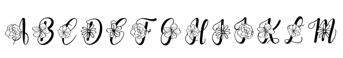 Flanela Monogram Font LOWERCASE