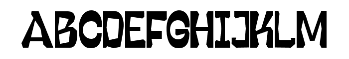 Flanken Regular Font UPPERCASE