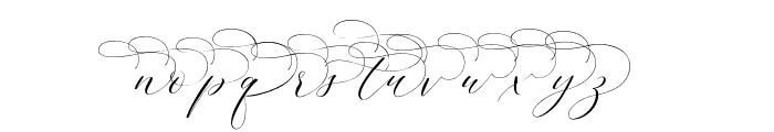 Flantina-Tail01 Font LOWERCASE