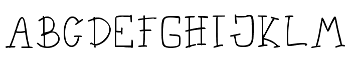 Flat Handwriting Regular Font UPPERCASE