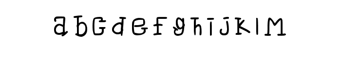 Flat Handwriting Regular Font LOWERCASE