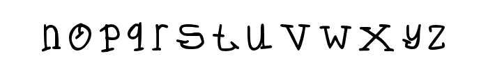 Flat Handwriting Regular Font LOWERCASE