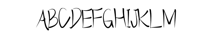 Flat Regular Font UPPERCASE