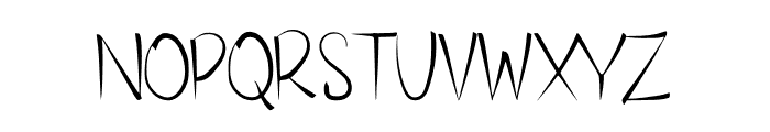 Flat Regular Font UPPERCASE