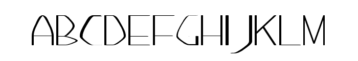Flatened Regular Font UPPERCASE