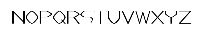 Flatened Regular Font LOWERCASE