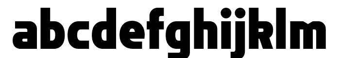 Flatory Sans Black SemiCondensed Font LOWERCASE