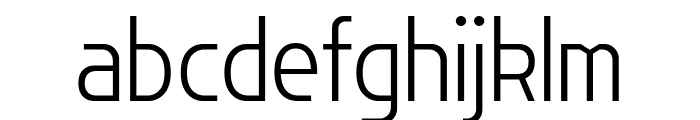 Flatory Sans ExtraLight SemiCondensed Font LOWERCASE
