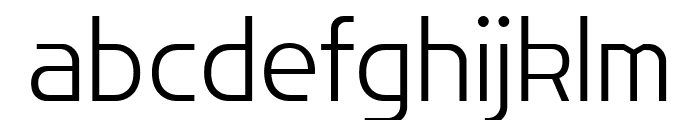 Flatory Sans ExtraLight Font LOWERCASE