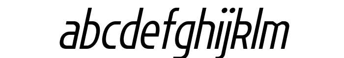 Flatory Sans Light Condensed Italic Font LOWERCASE