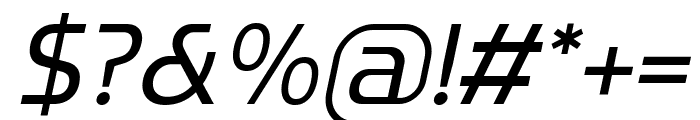 Flatory Sans Light Italic Font OTHER CHARS