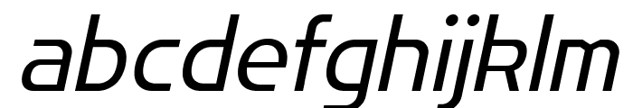 Flatory Sans Light Italic Font LOWERCASE