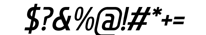 Flatory Sans SemiBold Condensed Italic Font OTHER CHARS