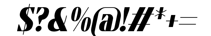 Flatory Serif Black Condensed Italic Font OTHER CHARS