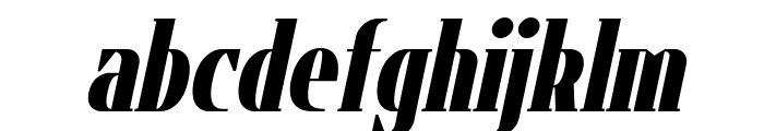 Flatory Serif Black Condensed Italic Font LOWERCASE