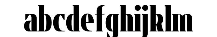Flatory Serif Black Condensed Font LOWERCASE