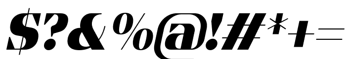 Flatory Serif Black Italic Font OTHER CHARS