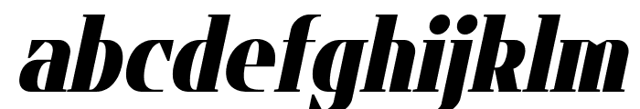 Flatory Serif Black SemiCondensed Italic Font LOWERCASE