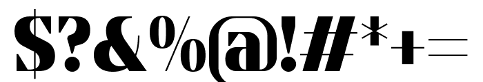 Flatory Serif Black SemiCondensed Font OTHER CHARS
