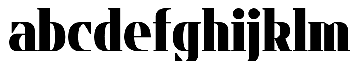 Flatory Serif Black SemiCondensed Font LOWERCASE