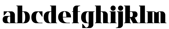 Flatory Serif Black Font LOWERCASE