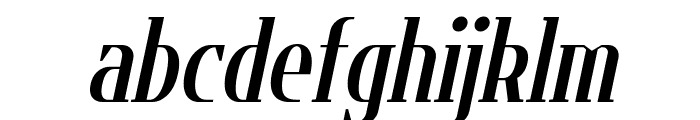 Flatory Serif Bold Condensed Italic Font LOWERCASE