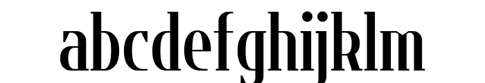 Flatory Serif Bold Condensed Font LOWERCASE