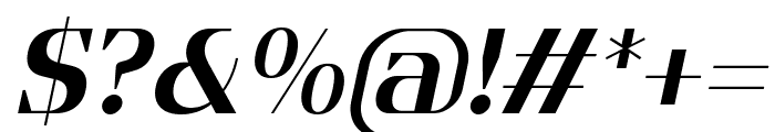 Flatory Serif Bold Italic Font OTHER CHARS