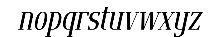 Flatory Serif Condensed Italic Font LOWERCASE