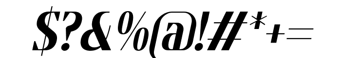 Flatory Serif ExtraBold Condensed Italic Font OTHER CHARS