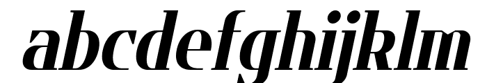 Flatory Serif ExtraBold SemiCondensed Italic Font LOWERCASE