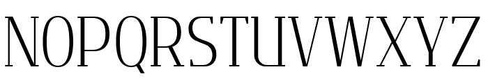 Flatory Serif ExtraLight Condensed Font UPPERCASE