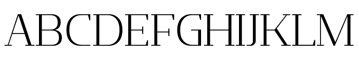 Flatory Serif ExtraLight Font UPPERCASE