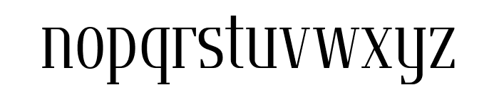 Flatory Serif Light Condensed Font LOWERCASE