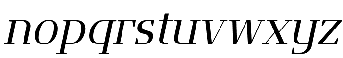 Flatory Serif Light Italic Font LOWERCASE
