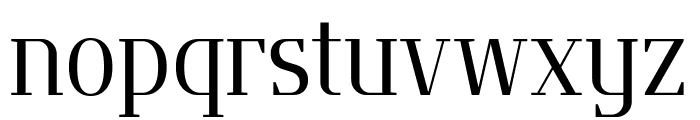 Flatory Serif Light SemiCondensed Font LOWERCASE