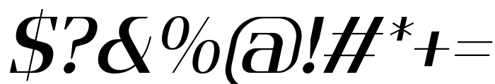 Flatory Serif Medium Italic Font OTHER CHARS