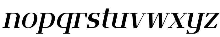 Flatory Serif Medium Italic Font LOWERCASE