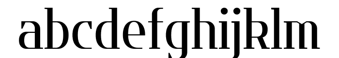 Flatory Serif Medium SemiCondensed Font LOWERCASE