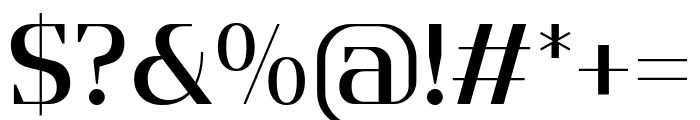 Flatory Serif Medium Font OTHER CHARS