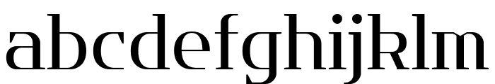 Flatory Serif Regular Font LOWERCASE