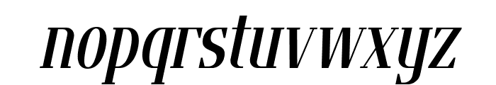 Flatory Serif SemiBold Condensed Italic Font LOWERCASE