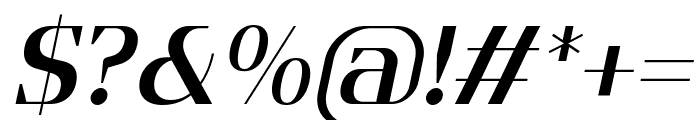 Flatory Serif SemiBold Italic Font OTHER CHARS