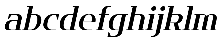 Flatory Serif SemiBold Italic Font LOWERCASE